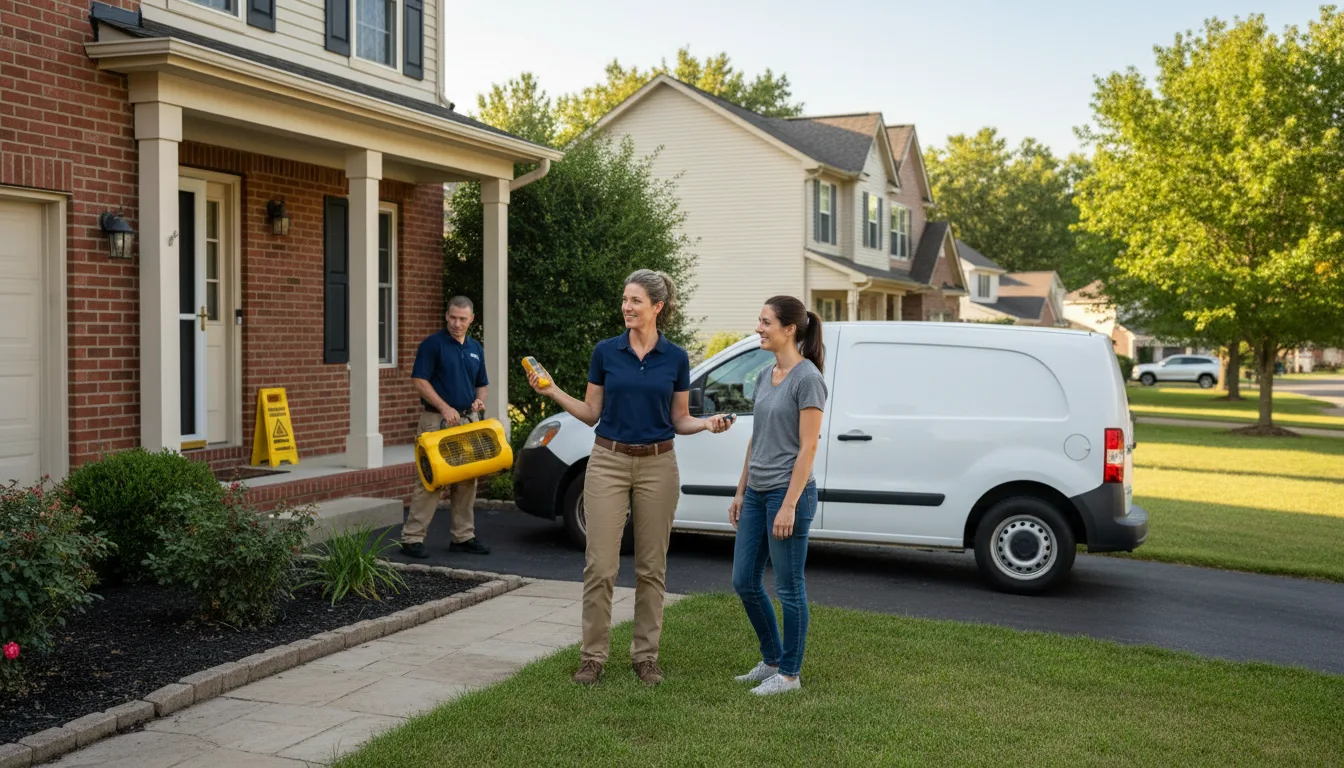 Residential water damage restoration in Saint Charles, MN